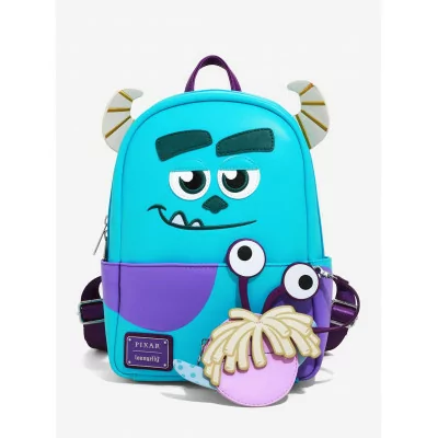 EXCLU US - Sully et Boo - Monster Inc - Mini sac à dos avec porte monnaie Loungefly
