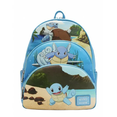 Loungefly Pokemon Carapuce - Triple pocket - Mini sac à dos - Import Mai