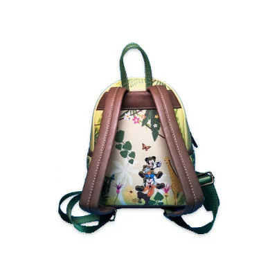 Disney Loungefly Mini Sac A Dos Mickey & Friends Jungle Expedition GITD Exclu 