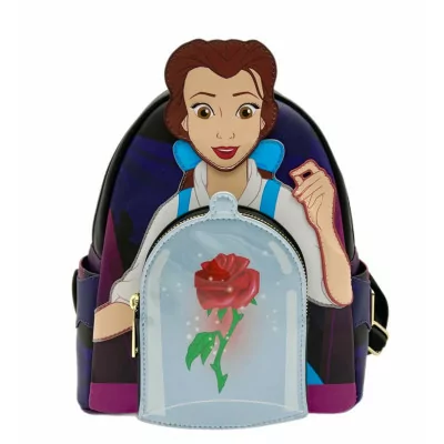 Loungefly La belle et la bête rose enchantée - sac a dos - Import