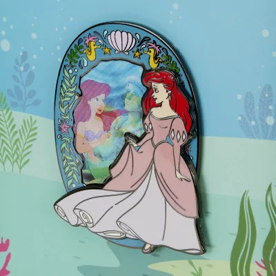 Disney Pop Pin Little Mermaid Princess Petite Sirene Lenticular 8cm 