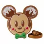 Loungefly disney mickey and minnie gingerbread cookie figural sac à main