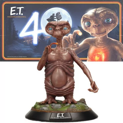 SD toys - Figurine E.T. L'Extra Terrestre 40ème anniversaire statue résine 22cm -