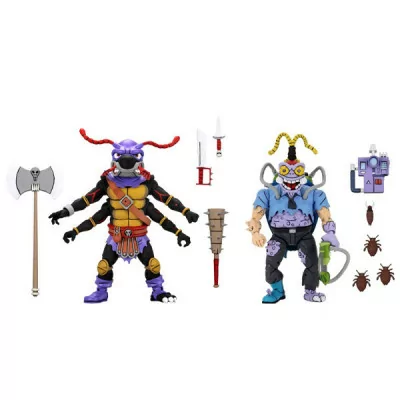 Neca - Figurine TMNT Tortues Ninja 2-Pack Antrax & Scumbug 18cm -