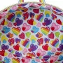 Loungefly - Lisa Frank Loungefly Mini Sac A Dos Logo Heart Detachable Rainbow Bag -