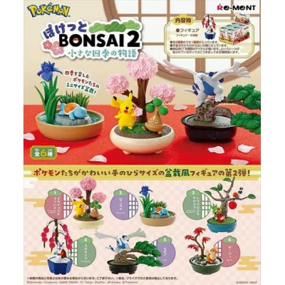 Re-ment - Pokemon Pocket Bonsai 2 Boite 6pcs -