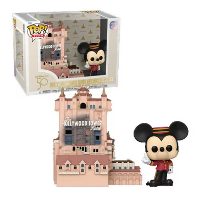 Funko - Disney Pop Town Walt Disney World 50Th anniv Tower of Terror W/ Mickey -