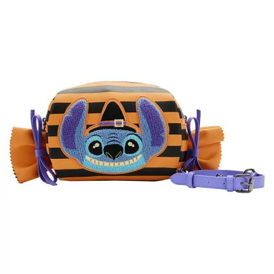 Loungefly - Disney Loungefly Sac A Main Lilo And Stitch Striped Halloween Candy Wrapper -