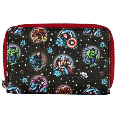 Loungefly - Marvel Loungefly Marvel Portefeuille Tattoo -www.lsj-collector.fr