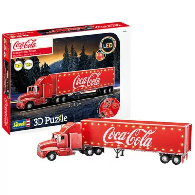 Revell - Coca Cola Puzzle 3D Truck Light Up -