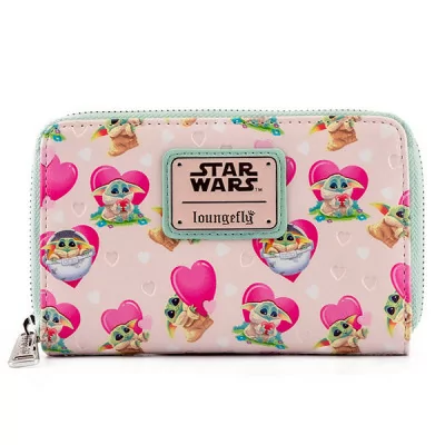 Loungefly - SW Star Wars Loungefly Portefeuille Mandalorian Grogu Valentines -www.lsj-collector.fr