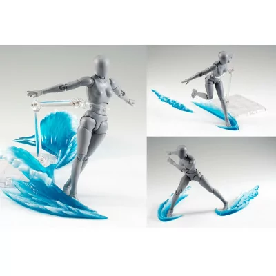 Bandai Tamashii - Base Effect Vague Bleue pour Figurine SH Figuarts Bandai -www.lsj-collector.fr