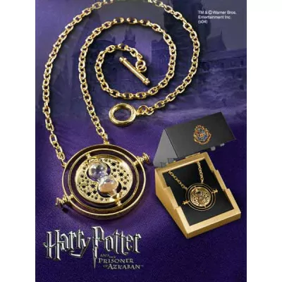 Noble Collection - Harry Potter réplique du retourneur de temps échelle 1/1 Argent et Plaqué Or -www.lsj-collector.fr