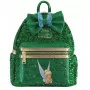Loungefly Mini sac à dos Clochette Emerald Green Sequin