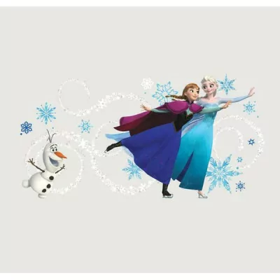 ROOMMATES - Disney Sticker Mural Geant Frozen Elsa, Anna & Olaf 81X40Cm -www.lsj-collector.fr