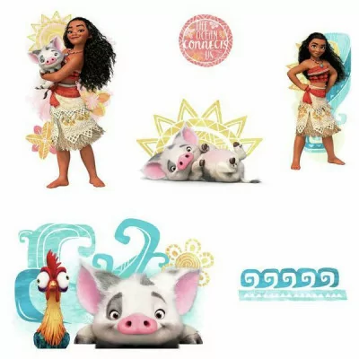 ROOMMATES - Disney Stickers Muraux Moyens Vaiana And Friends 32x21cm -