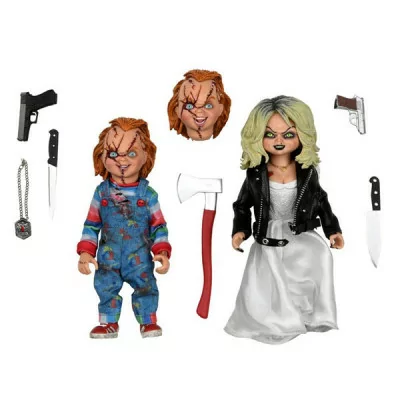 Neca - Figurine Bride Of Chucky Set 2 Figures Chucky & Tiffany 20cm -