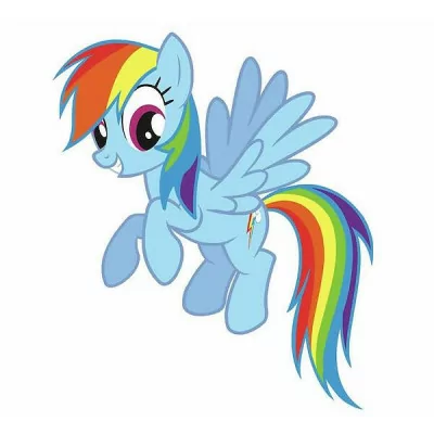 ROOMMATES - My Little Pony Sticker Mural Geant Rainbow Dash 63X76Cm -