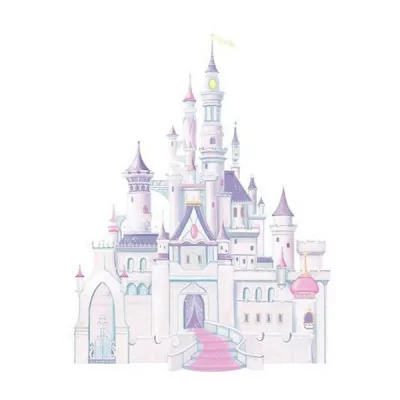 ROOMMATES - Disney Sticker Mural Geant Princess Castle 107X81cm -