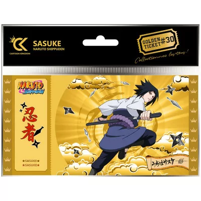 Cartoon Kingdom - Naruto Shipudden Golden Ticket Sasuke V2 X10 -www.lsj-collector.fr