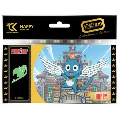 Cartoon Kingdom - Fairy Tail Black Ticket Happy X10 -www.lsj-collector.fr