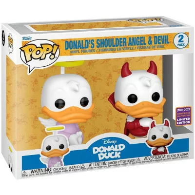 Funko - Pop Disney Pop Donald Duck 2-Pack Donald Angel & Devil Exclu -www.lsj-collector.fr
