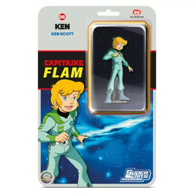 SP COLLECTION - Capitaine Flam Pin's Blister Card Ken 10,5cm -www.lsj-collector.fr