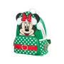 Loungefly Disney sac à dos Mini Minnie Mouse Polka Dot Christmas