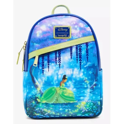 Loungefly Disney La princesse et la grenouille Tiana Bayou Light-Up Glow-in-the-Dark sac à dos - import Octobre