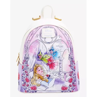 Loungefly Disney La belle au bois dormant Aurora Flowers & Three Good Fairies - sac a dos - import Octobre