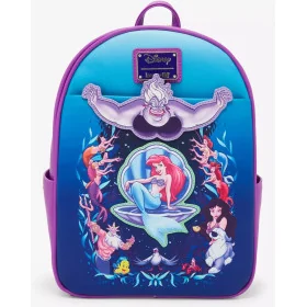 Loungefly Disney The Little Mermaid Characters Group Portrait Sac à dos