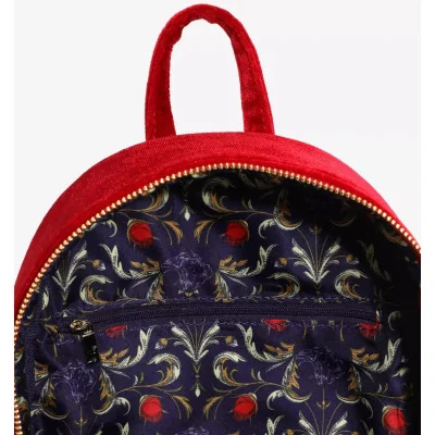 Loungefly Disney la belle et la bête Beauty and the Beast Stained Glass Portrait Mini sac à dos - Import septembre