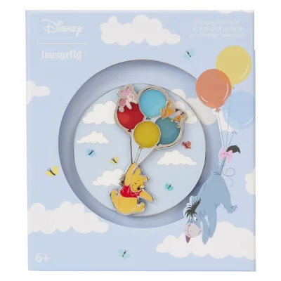 Disney Loungefly Collector Box Pin Pooh And Friends On Balloons 