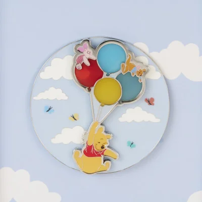 Disney Loungefly Collector Box Pin Pooh And Friends On Balloons 