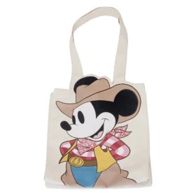 Disney Loungefly Western Mickey et Minnie canvas - Sac tissu