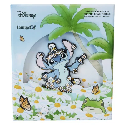 Loungefly disney loungefly collector box pin lilo and stitch springtime stitch - pins