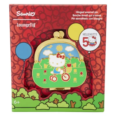 Loungefly hello kitty 50th anniversaire collector box pin coin bag