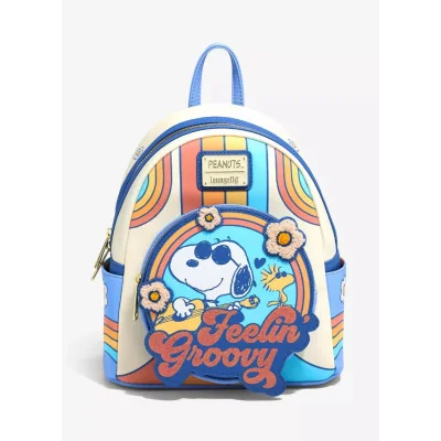 Loungefly Snoopy and Woodstock Feelin' Groovy - Mini sac a dos - Import mars/avril
