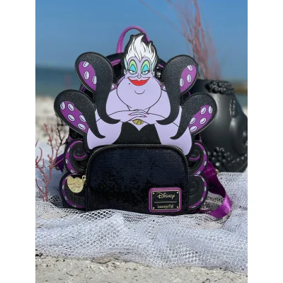 Loungefly Disney Villains Sequin Ursula Cosplay - Mini sac a dos - Import mai