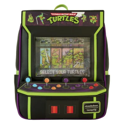 Loungefly les tortues ninja 40e anniversaire vintage arcade sac à dos