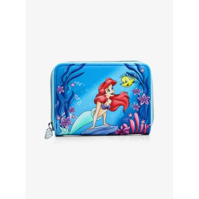 Loungefly Disney La petite sirene Little mermaid Ariel sous l'ocean - Portefeuille - Import Juin
