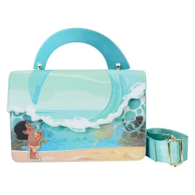 Disney Loungefly Sac A Main Moana Ocean Wave Handle 