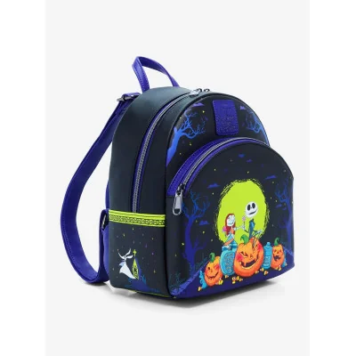 Loungefly Disney l'etrange noel de monsieur Jack NBX Jack et Sally pumpkin - Mini sac a dos - Import Aout