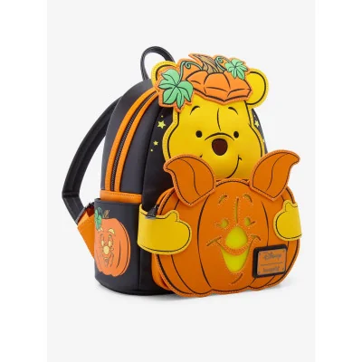 Loungefly Winnie l'ourson et porcinet citrouille - mini sac à dos - import Octobre