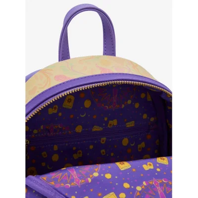 Loungefly Disney Raiponce Tangled avec fenêtre et lanterne lenticulaire sac à dos - import Octobre