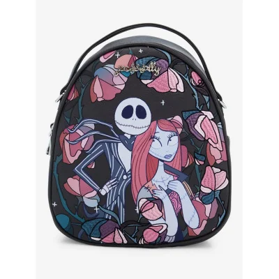 Disney Jack et Sally floral - Mini sac a dos - Import Octobre