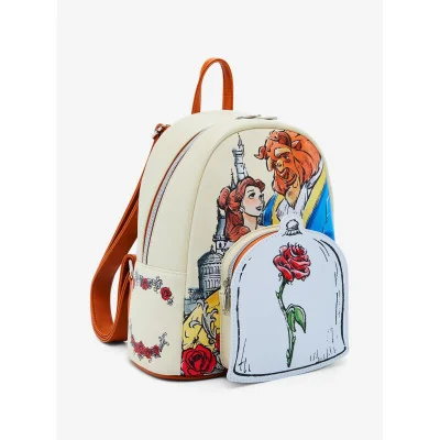 Loungefly La belle et la bête couple rose - Mini sac a dos - Import Octobre