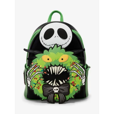 Loungefly Disney The Nightmare Before Christmas Jack Skellington Wreath - Mini sac a dos - Import Octobre