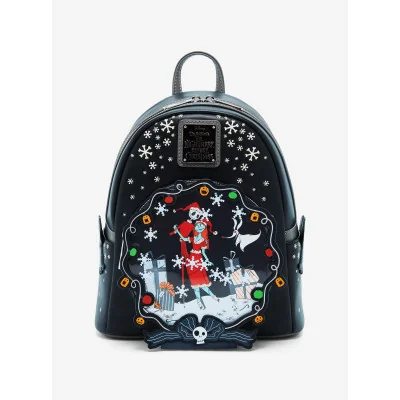 Loungefly Disney Disney The Nightmare Before Christmas Jack & Sally Snowflake - Mini sac a dos - Import Octobre