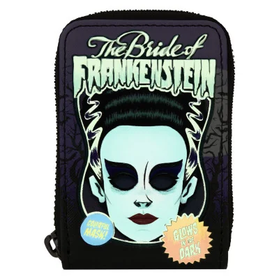 Loungefly Universal Monsters Bride of Frankenstein Neon Mask - Portefeuille - Précommande Septembre